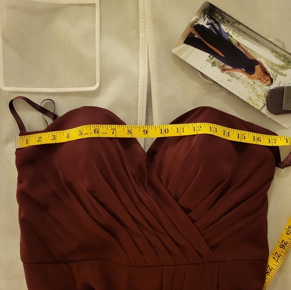 Mori Lee Bridesmaid Dress | Style 21611 | Bordeaux - Picture 13 of 14